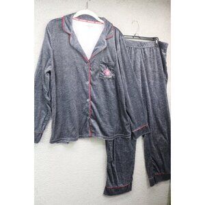 Life is Good Velour Pajama Set-Size XL-"Let it Snow"-Soft